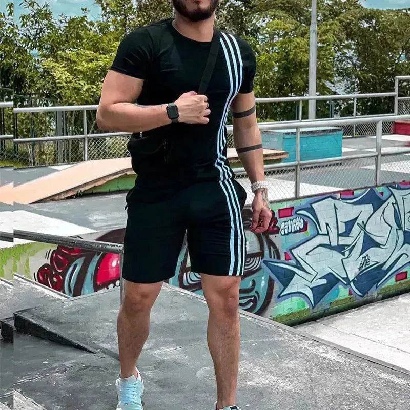2025 Men's Summer  Short Sports Trendy Track Suit