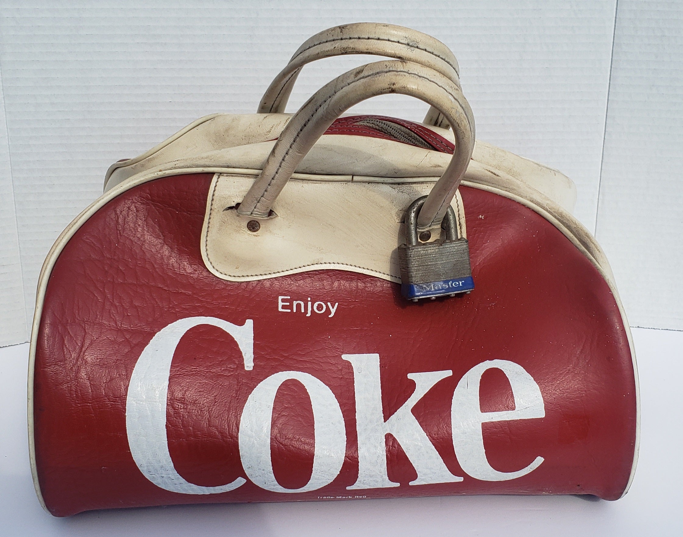 Enjoy Coke Vintage Leather Duffle Bag