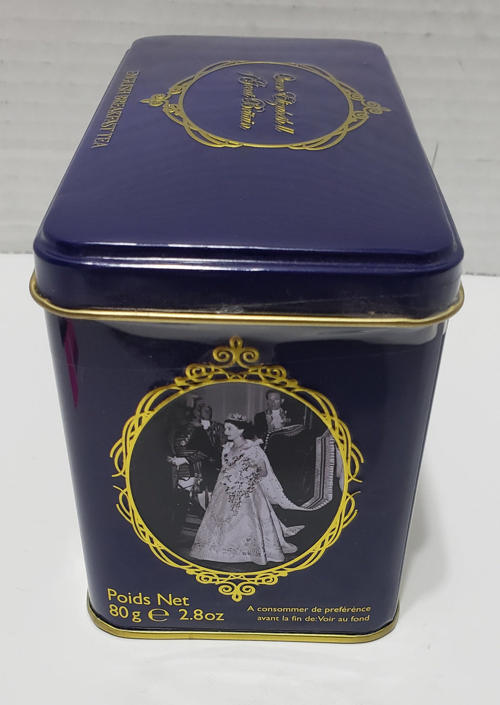 New English Teas Queen Elizabeth II Tea Tin English Breakfast Teabags