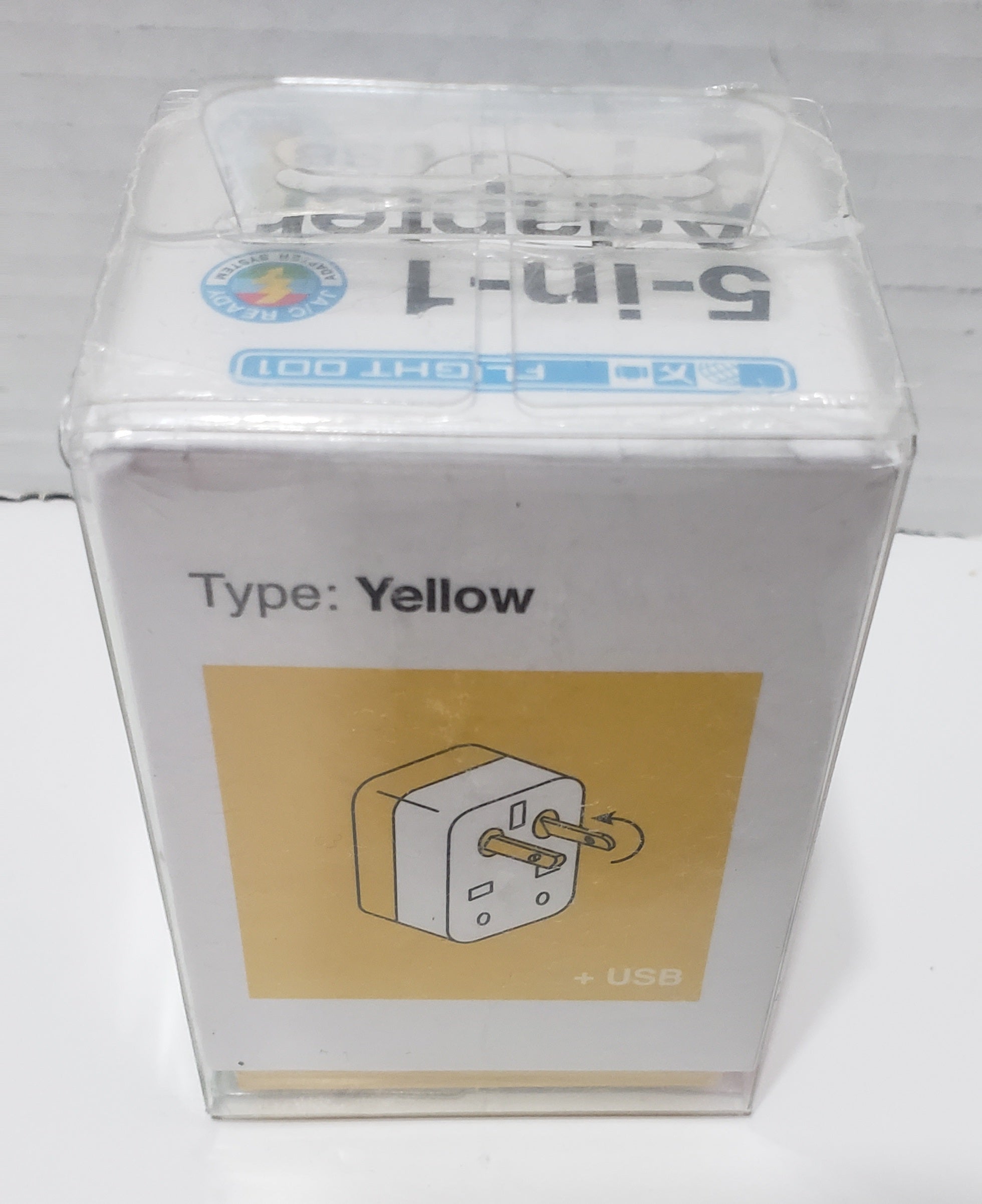 Flight 001 5-in-1 Color-Coded Universal Travel Adapter with 2 USB Ports