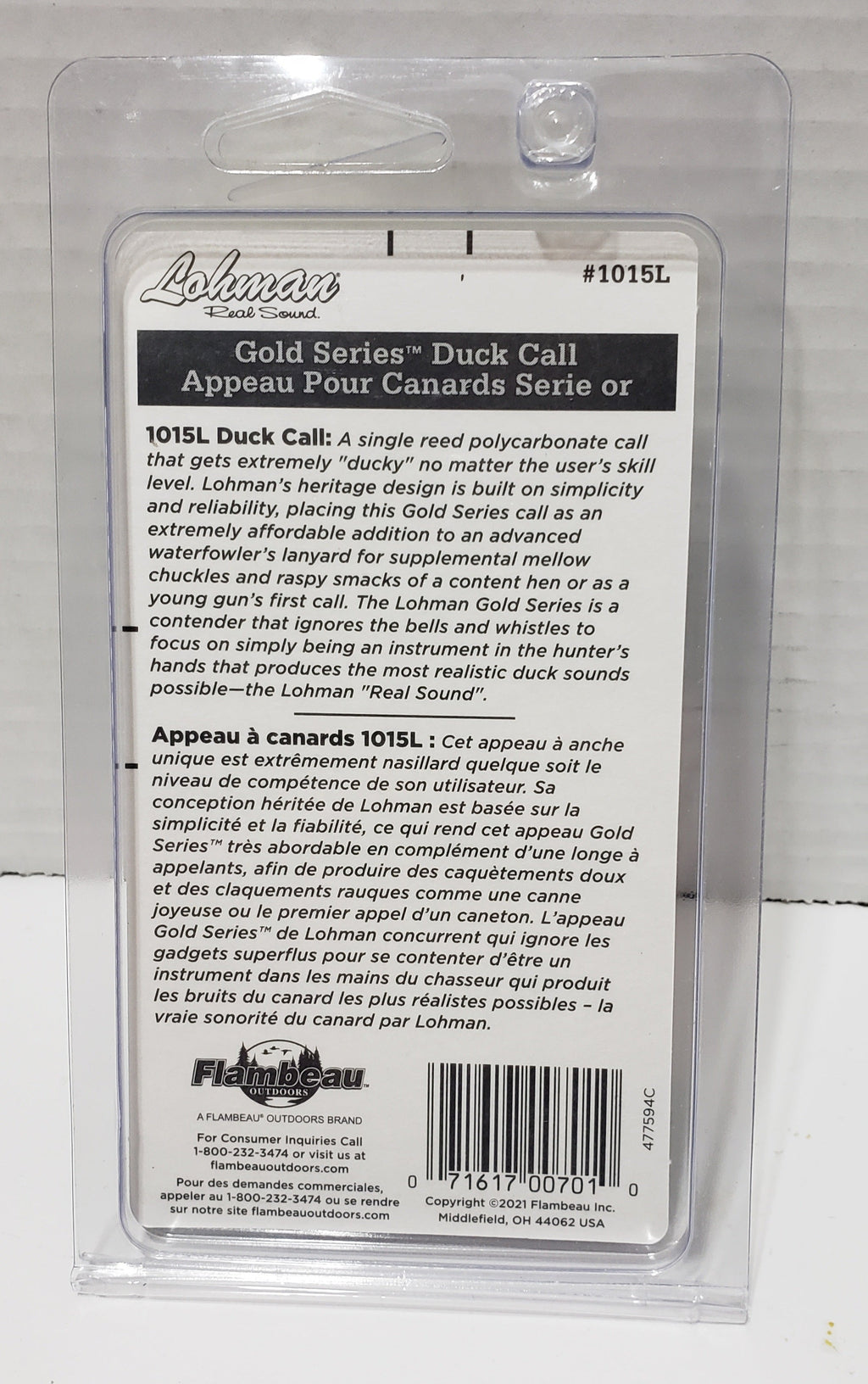 Lohman Gold Series Duck Call