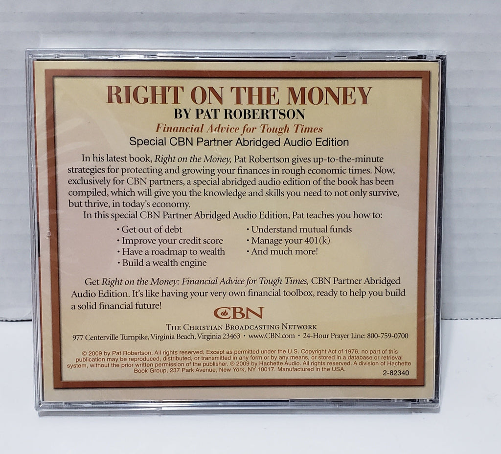 Pat Robertson: Right On The Money - Audio CD