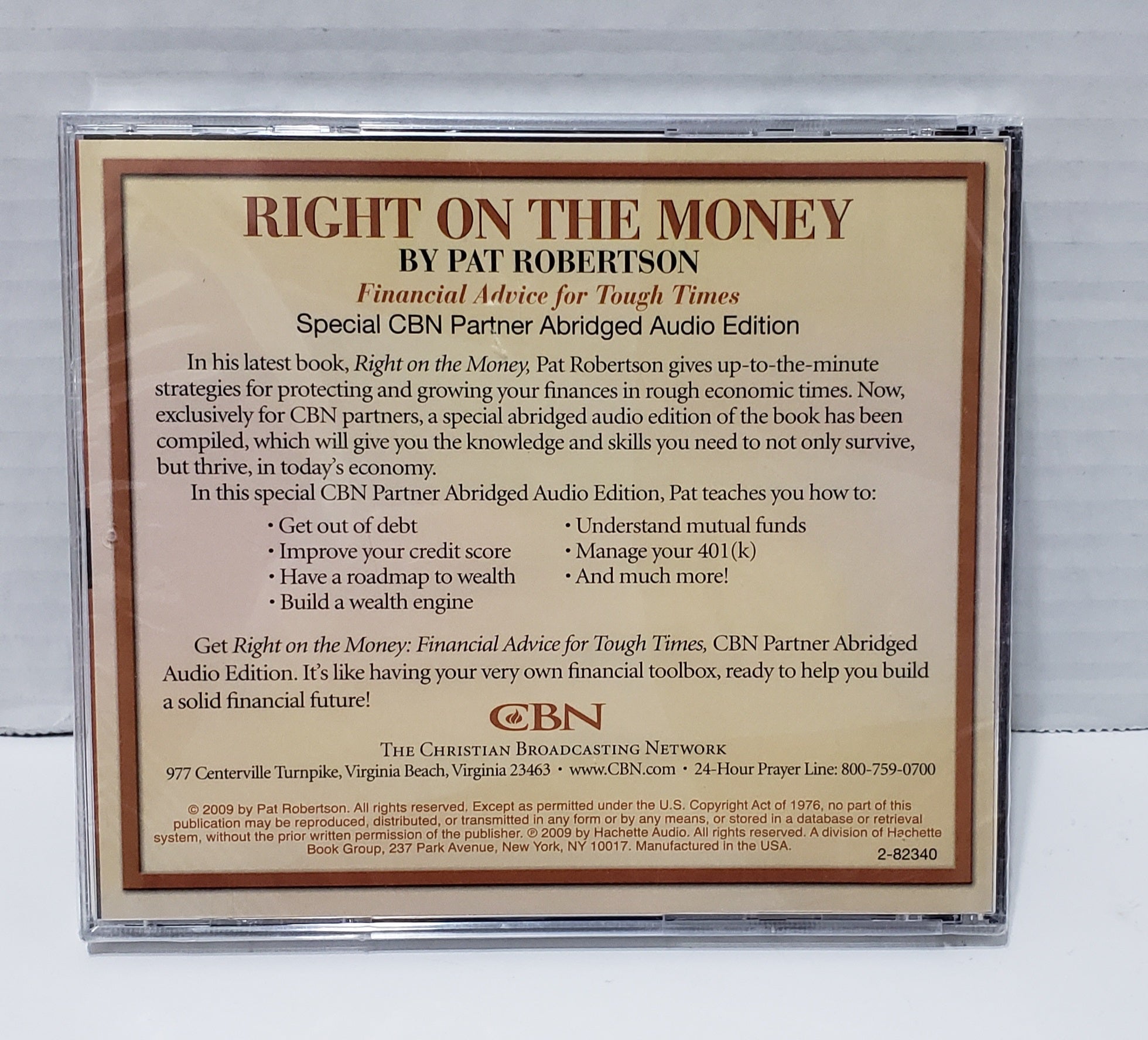 Pat Robertson: Right On The Money - Audio CD