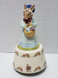 Royal Doulton Bunnykins Easter Music Box Figure - Vintage 1984 - Collectible