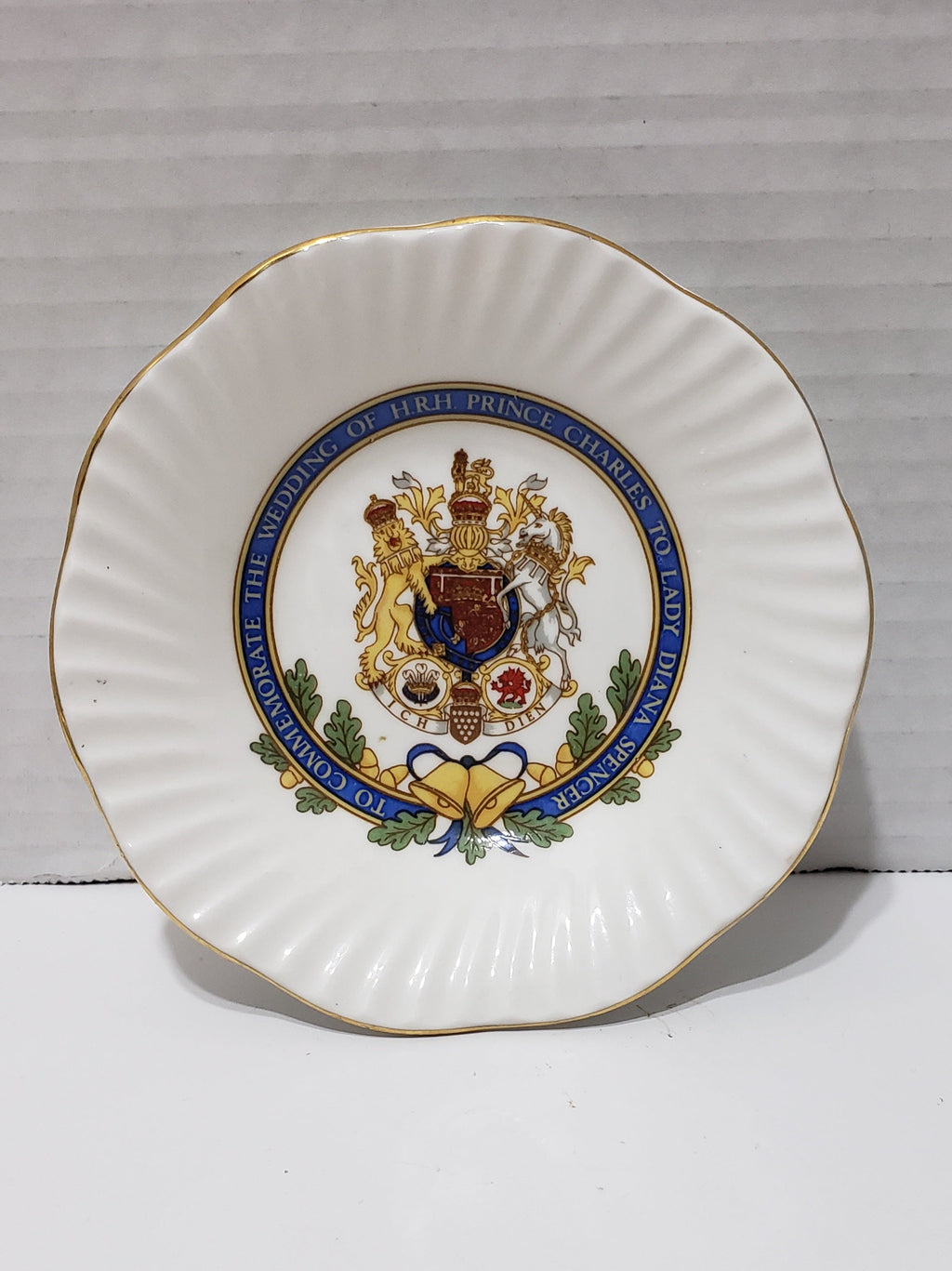 Prince Charles/Princess Diana Royal Wedding Commemorate Plate -  Vintage 1981 - 4.75"
