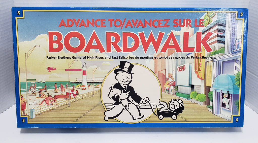 Advance To Boardwalk Board Game - Vintage 1985