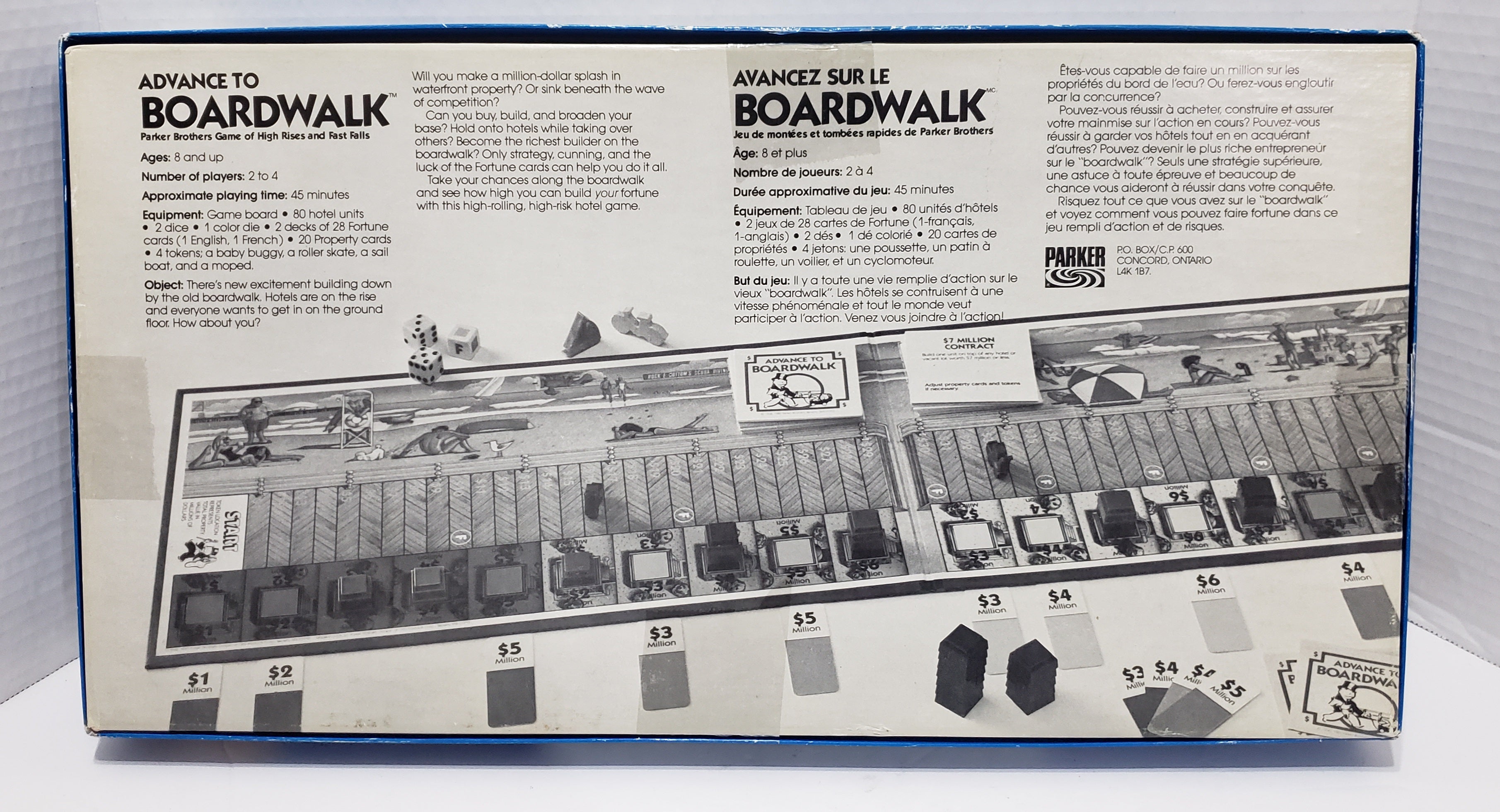 Advance To Boardwalk Board Game - Vintage 1985