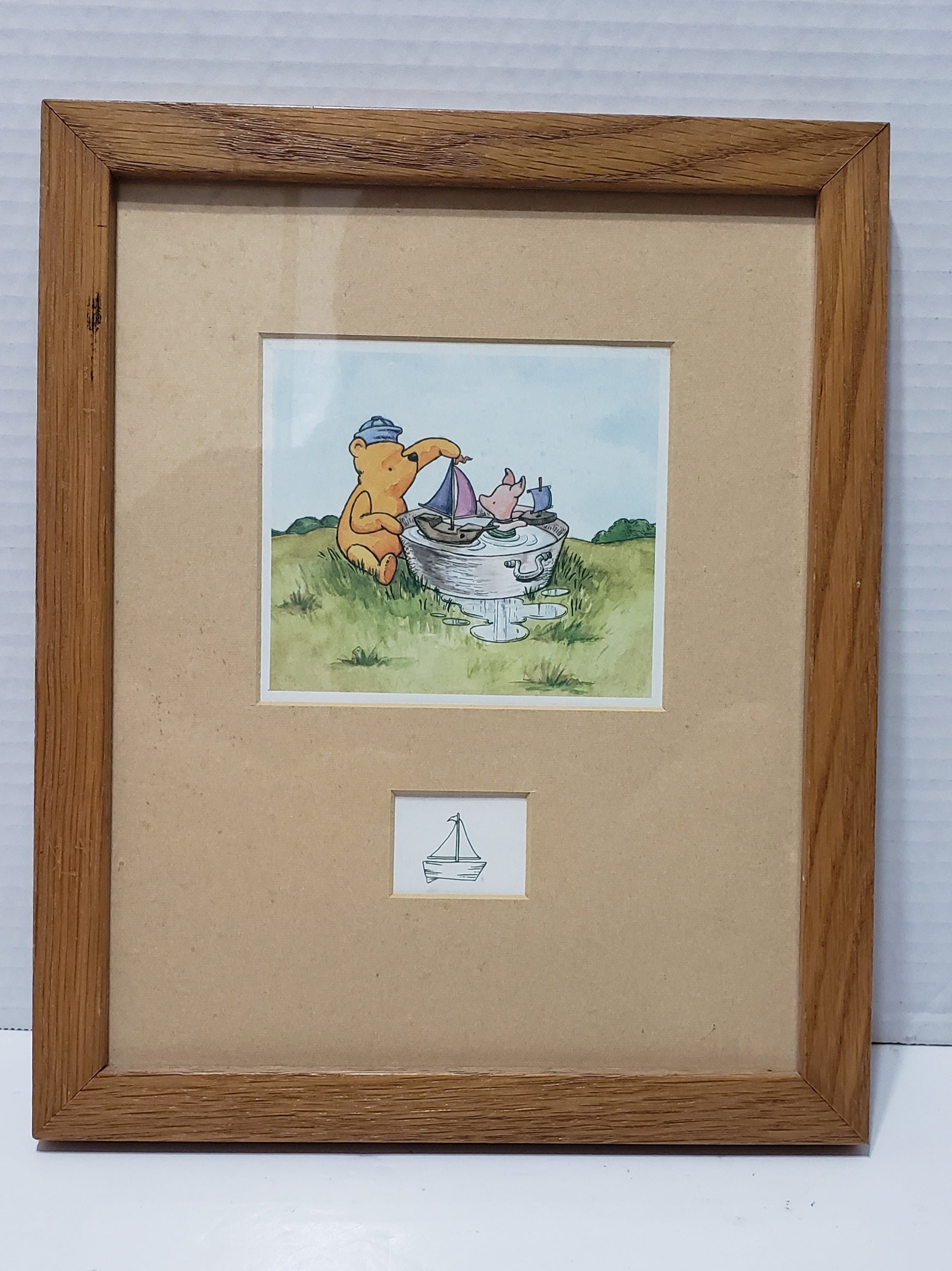 Lijue Collection Pooh & Piglet Framed Print
