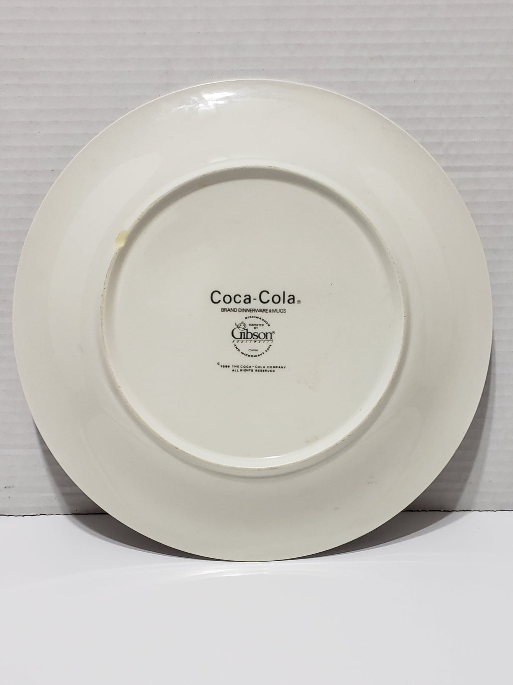 Coca-Cola Dinner Plate, Red/White/Black Checkered - Vintage 1996