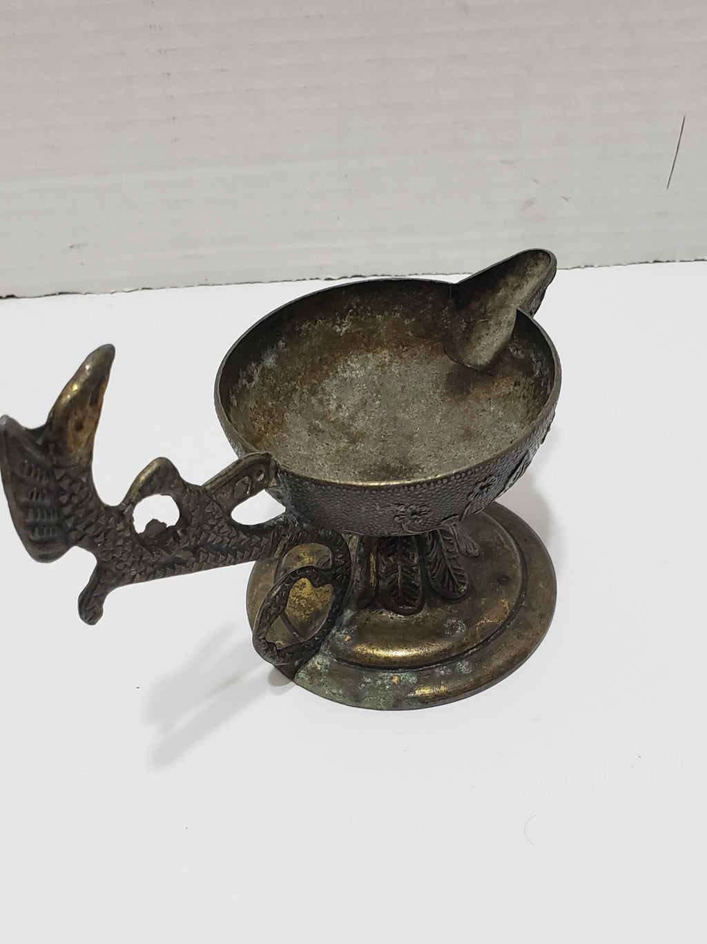 Antique Brass Oil Lamp/Incense Holder/Decanter/Candle Holder - 1950s