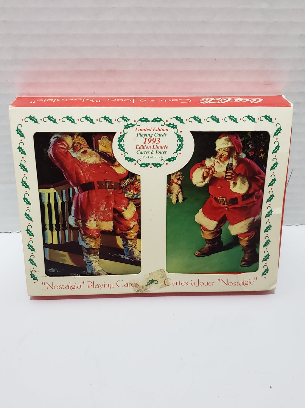 Coca-Cola Christmas Nostalgia Playing Cards, Limited Edition - 1993