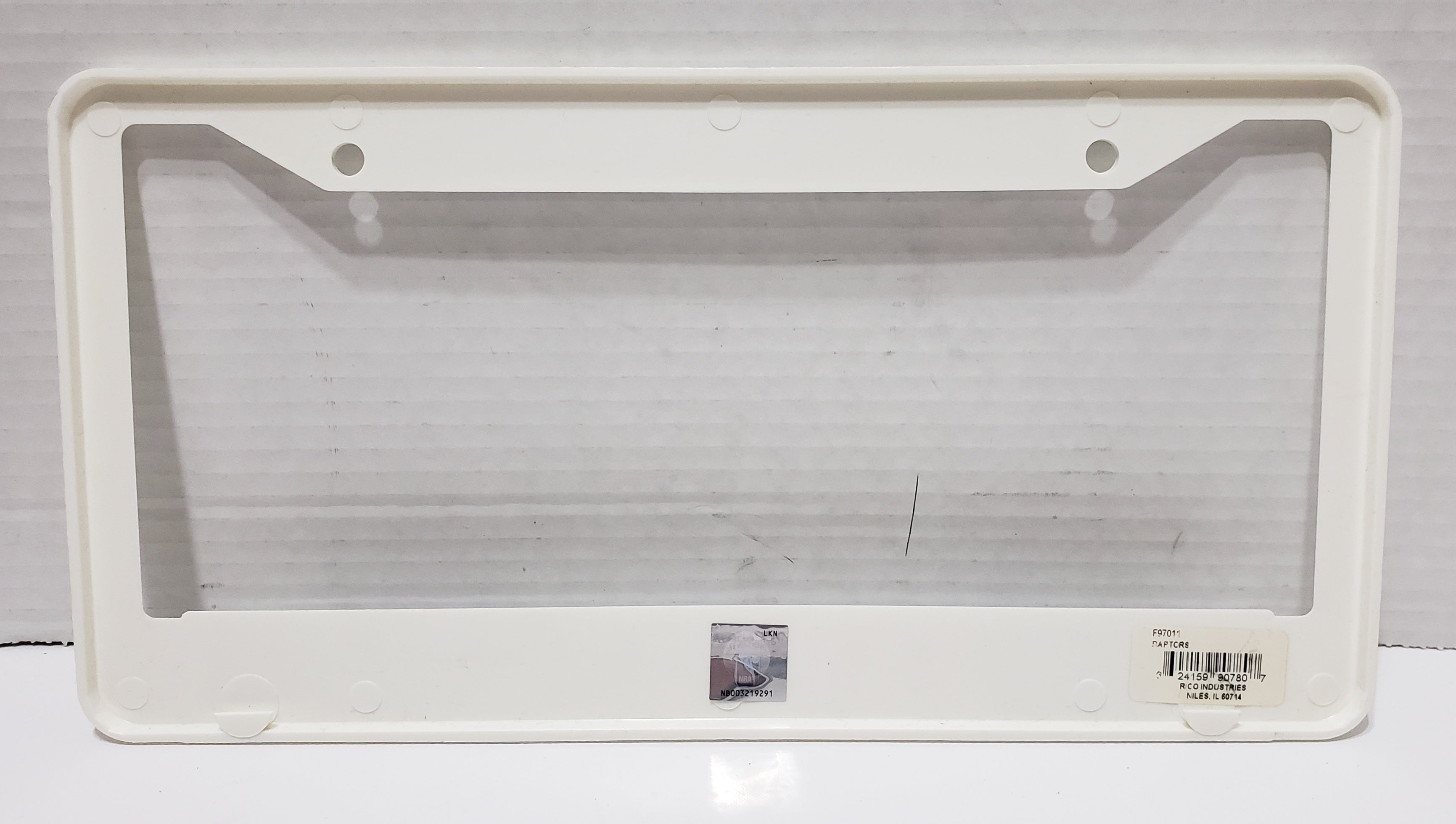 Toronto Raptors License Plate Frames, White, Authentic NBA