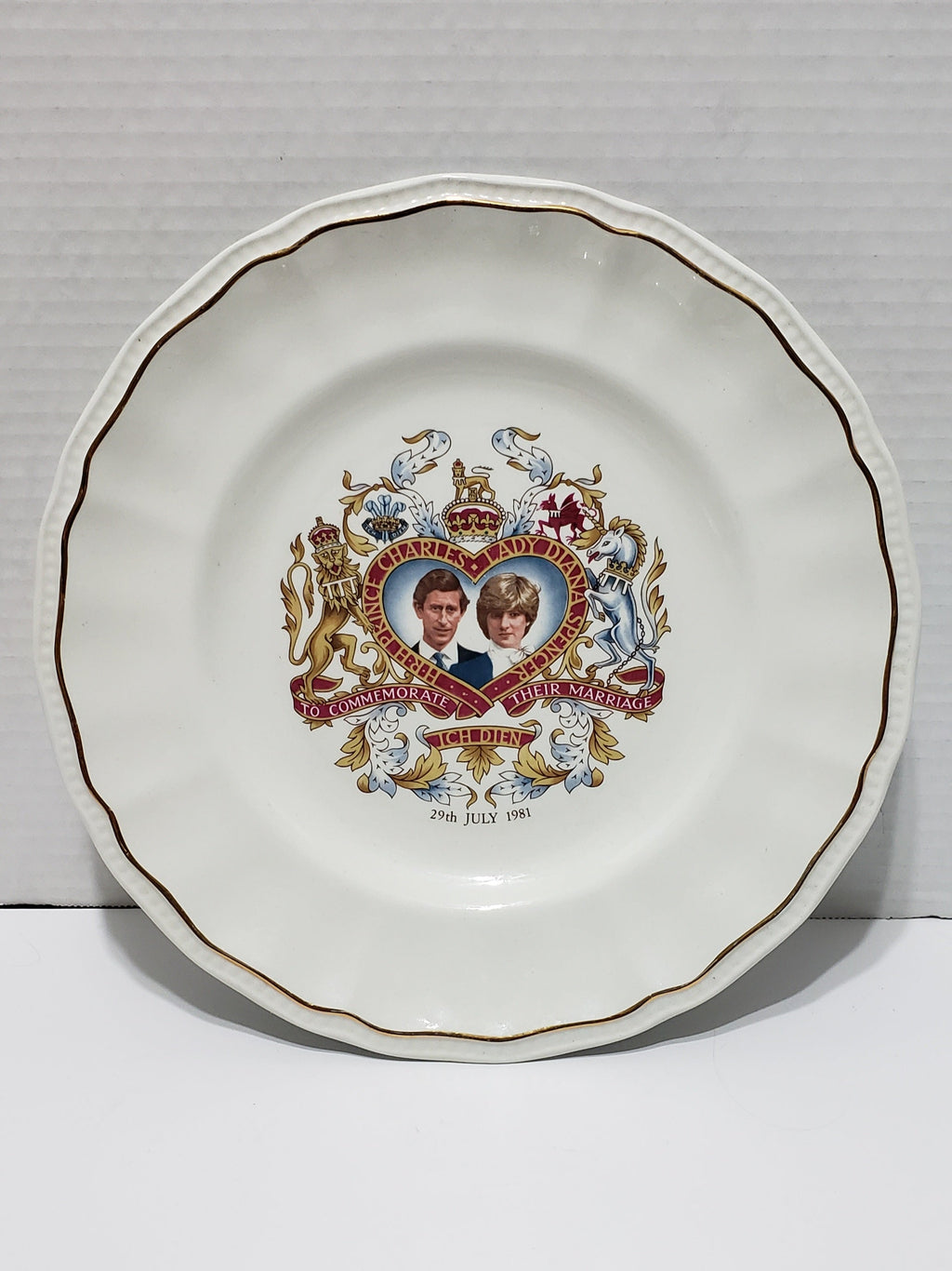 Prince Charles & Princess Diana Plate, Enoch Wedgwood - 10"