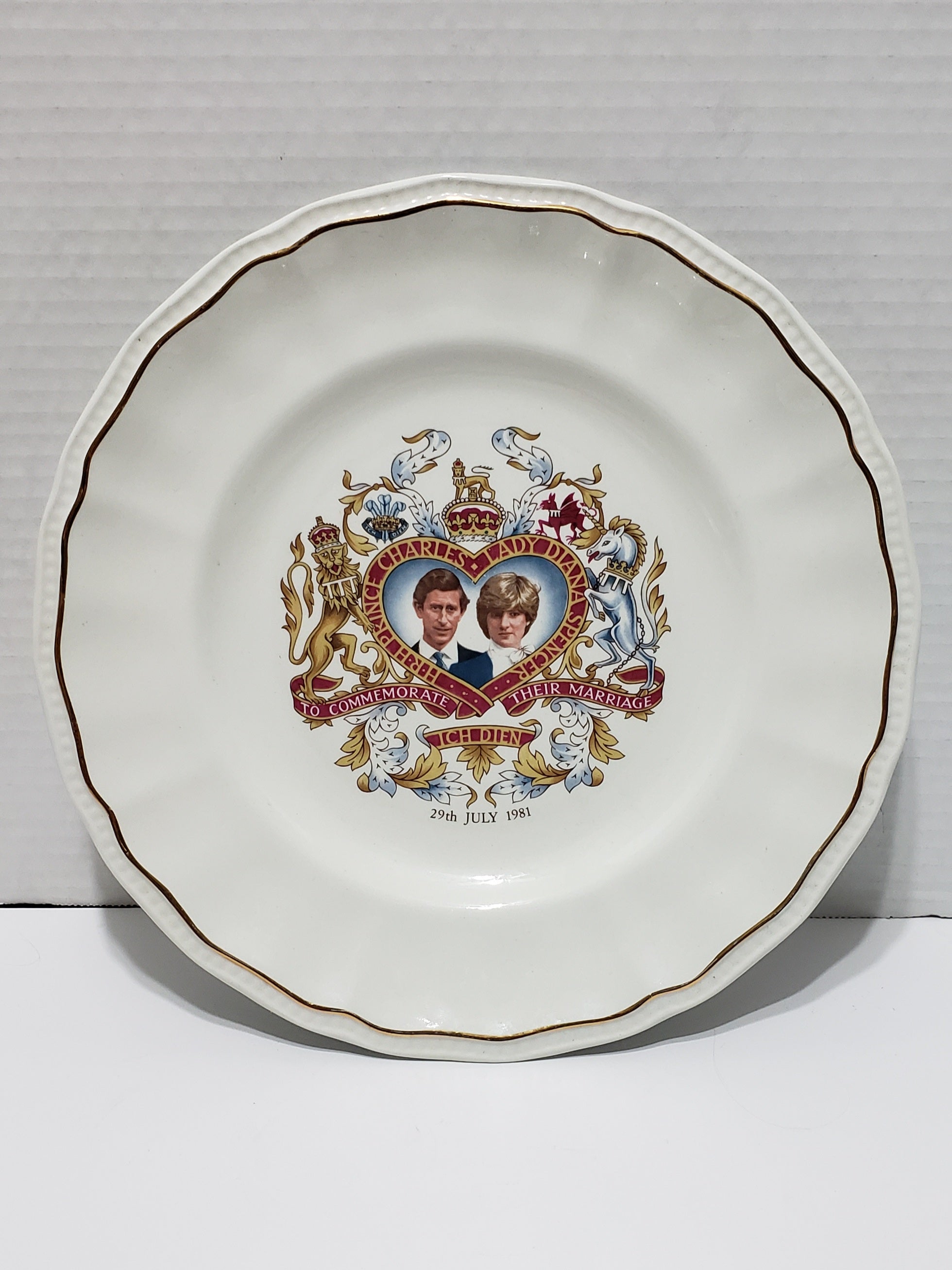 Prince Charles & Princess Diana Plate, Enoch Wedgwood - 10"