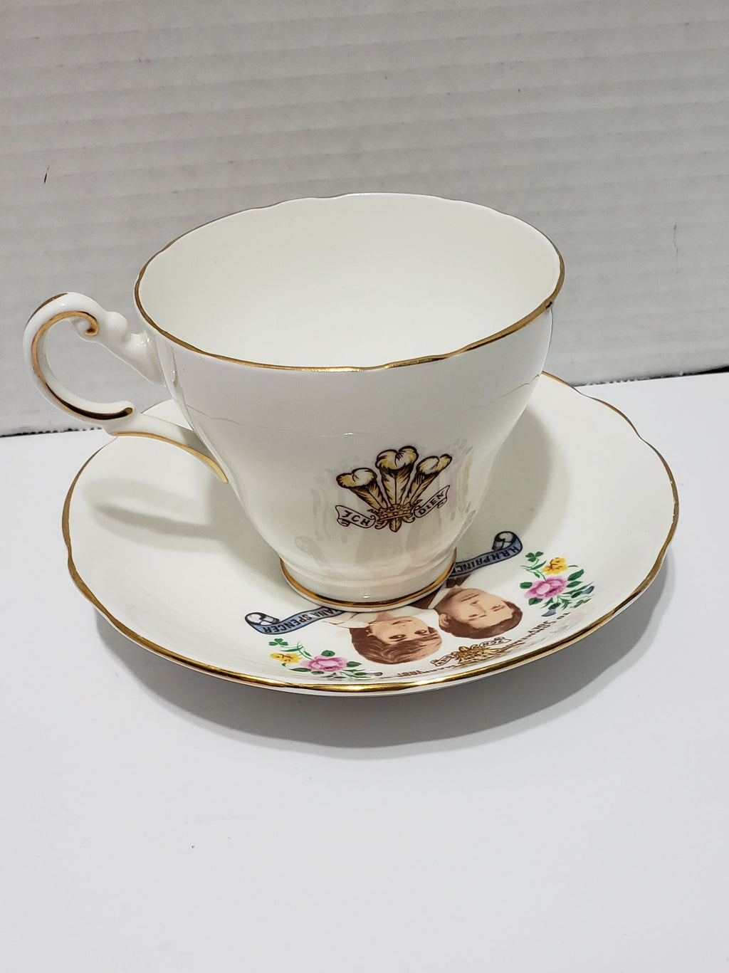 Prince Charles & Princess Diana Marriage Cup & Saucer, Vintage 1981