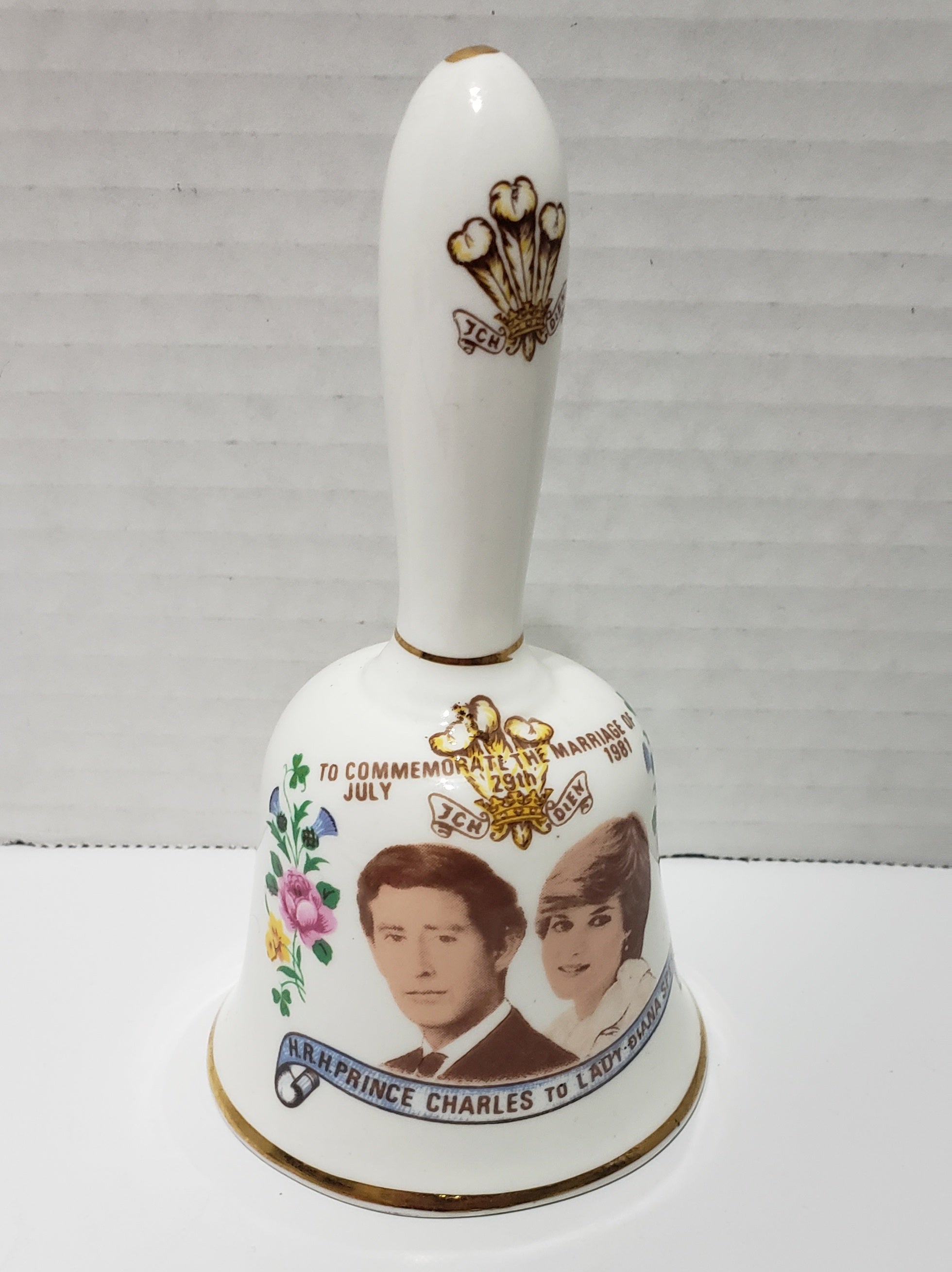 Prince Charles & Princess Diana Commemorate Marriage Bell - 5"