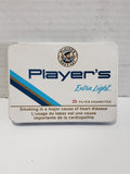 Player's Extra Light Cigarette Tin Case - Holds 25 Cigarettes