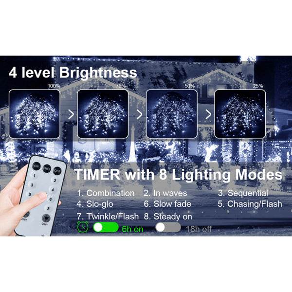 Ice Bar Lamp - Cold White - C-32-meter 1000 Lamp Decor string Lights