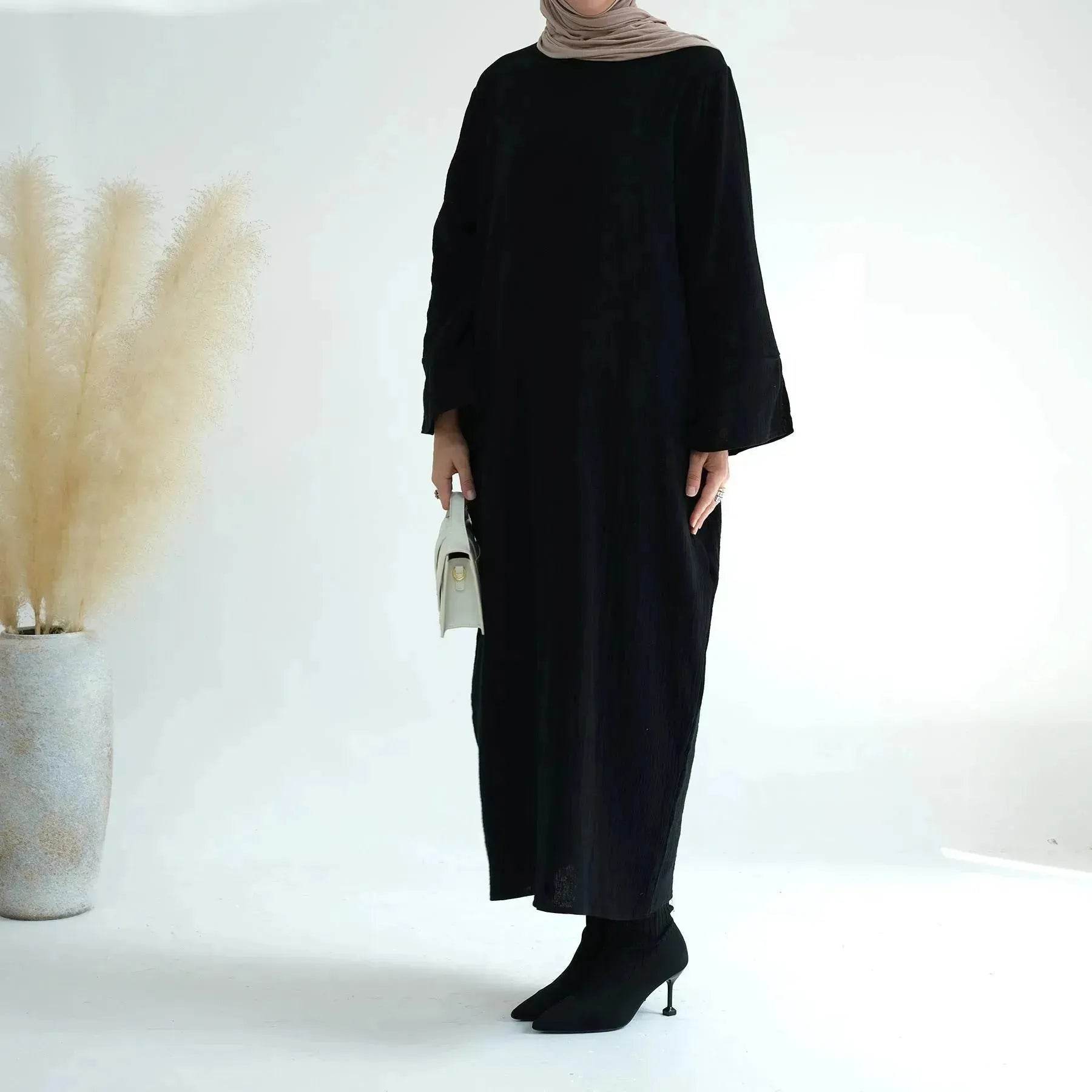 Plain Abaya Dress Eid Abaya 2025 Simple cotton abaya