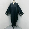 Luxury Dubai Abaya Dress Turkey Abaya Kimono Middle East Dubai Women's Embroidered  Loose Cardigan Gown