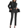 Formal Business Women Set New Striped Blazer Slim Pant suit 2pcs