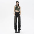 Low rise Distressed Oversized Street style Jean Pant women