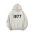 Men's Three-dimensional Alphabet Plus Velvet Hoodie Pullover sweatshirt