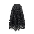 Women's Retro fashion Line  Midi Maxi Prairie Skirt