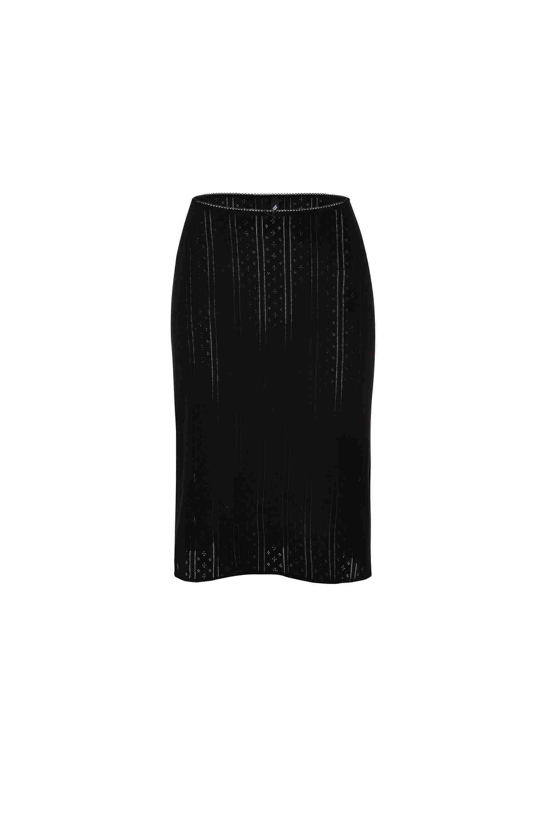 Casual Low Waist cotton Midi sheath skirt