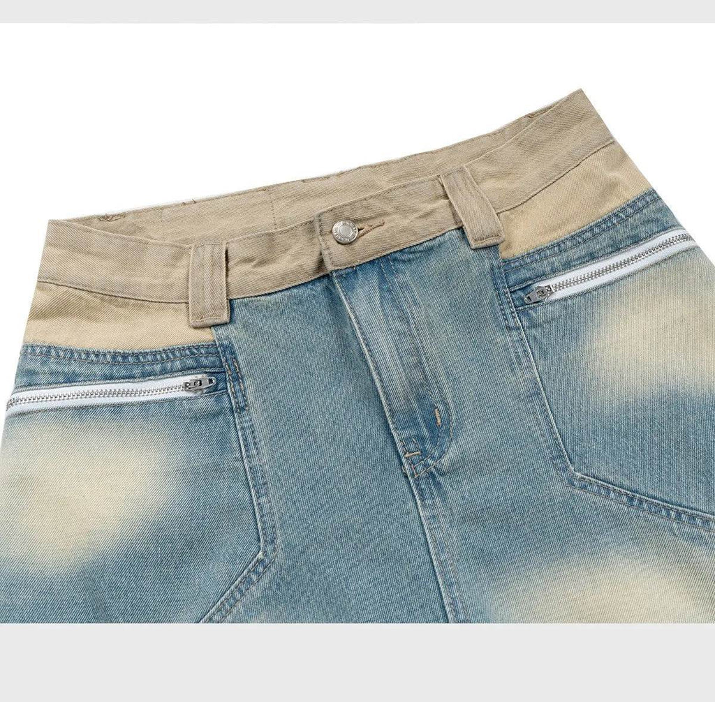 Washed Distressed Design Baggy Jeans Pant For Men And Women