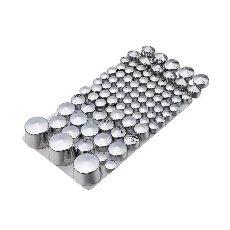 87pcs Motorcycle Chrome ABS Bolt Toppers Kit Softail Twin Cam 1984-2006