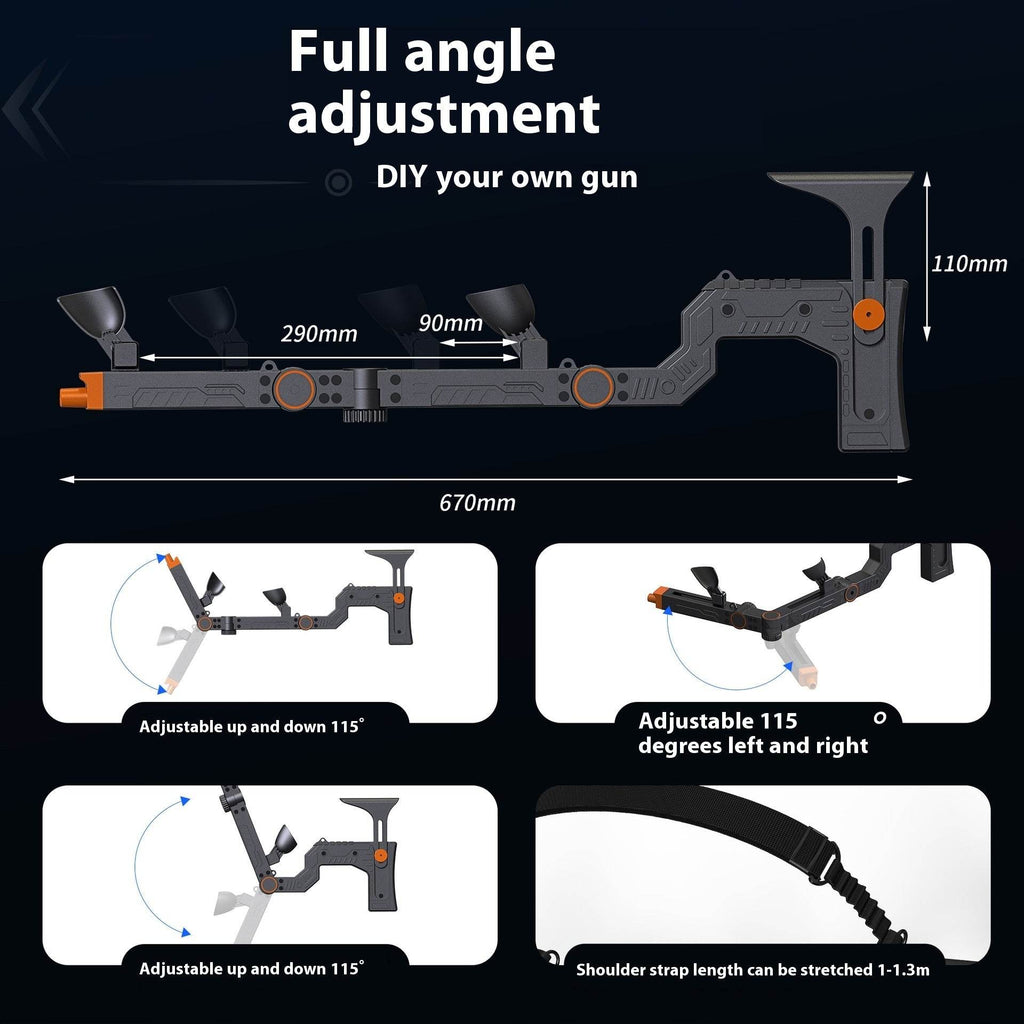 Quest 3 Gun Mount Submachine Gun VR Physical Auxiliary Accessories