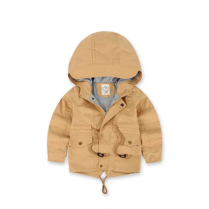 Children Cashmere Hoodie Windproof Winter jacket kids