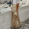 Elegant Women's Long Sequin Skirt