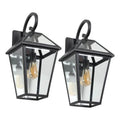 Modern Outdoor Waterproof Wall Lights fixture Support Many Types Of Bulb-2 Packs