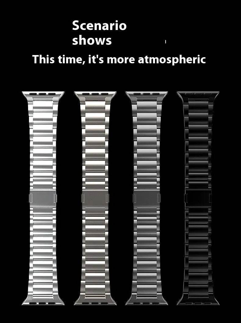 Women's Electronic Magnetic Snap Titanium Alloy Watch Strap
