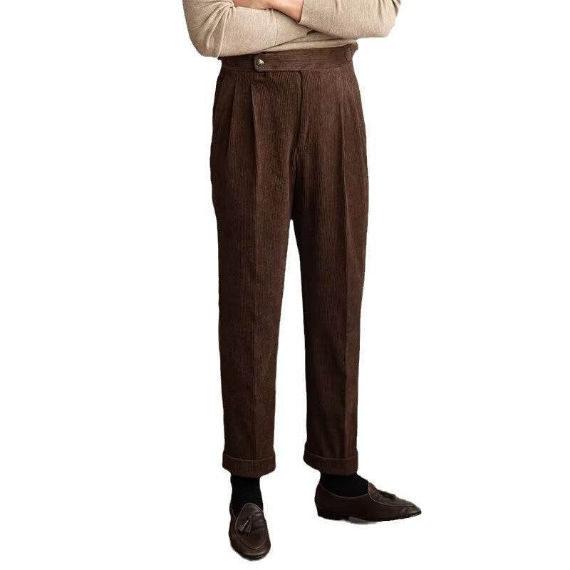 Men Autumn And Winter Corduroy Smooth Ankle-length trouser for work