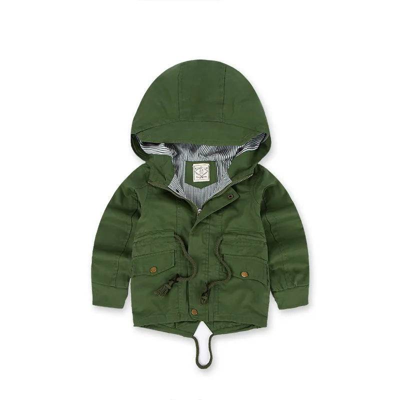 Children Cashmere Hoodie Windproof Winter jacket kids