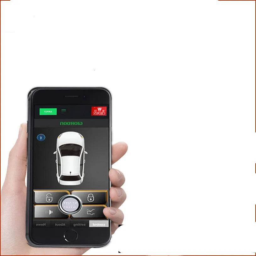 Car Intelligent Induction Keyless Entry GSM Mobile Phone Operated Car Remote Control Anti-theft Device