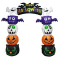 8.2ft Stacking Head Arch, 7pcs White LED Lights, Halloween Inflatable Decoration 12V