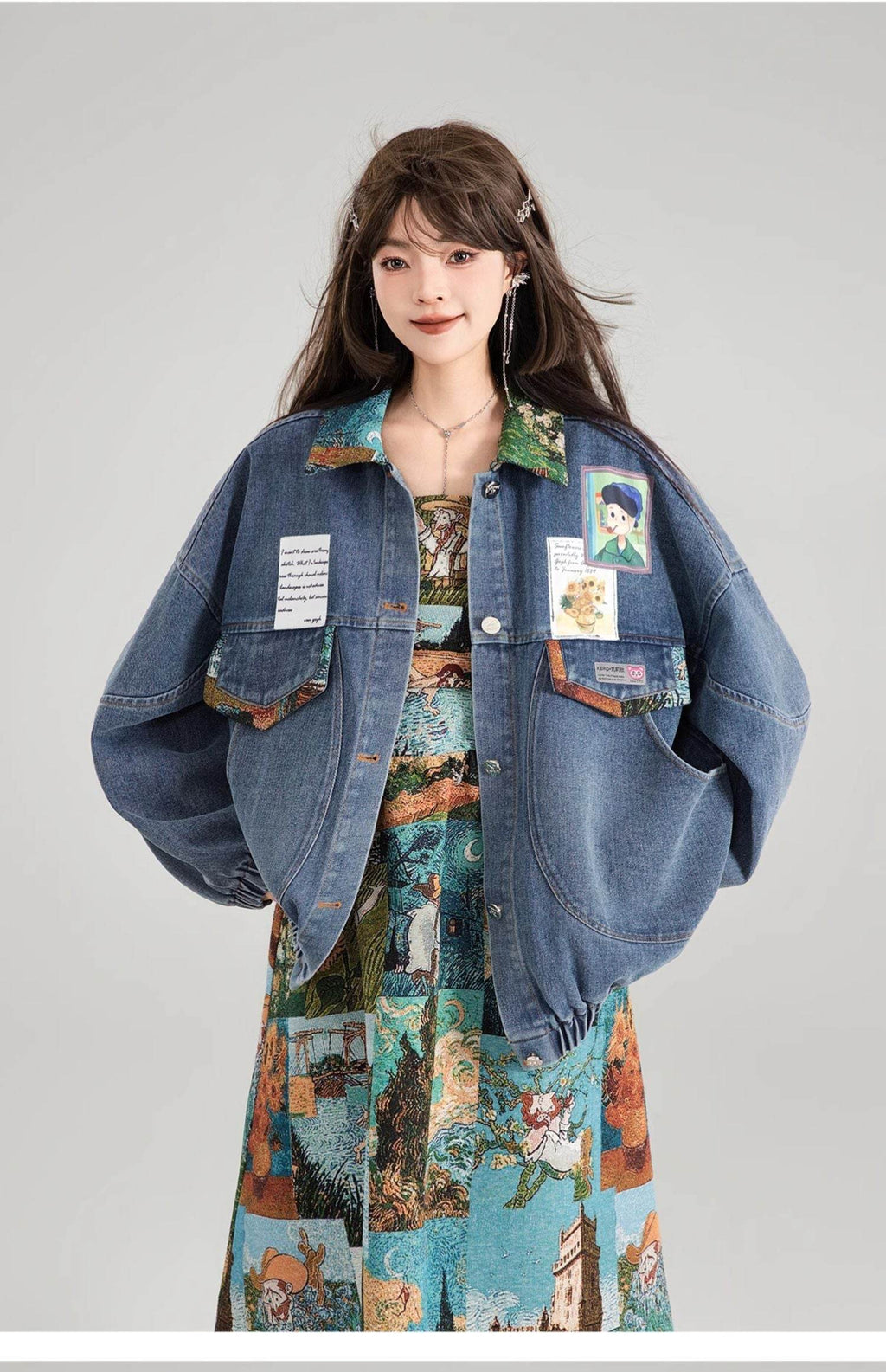 Artistic Denim Jacket For Women