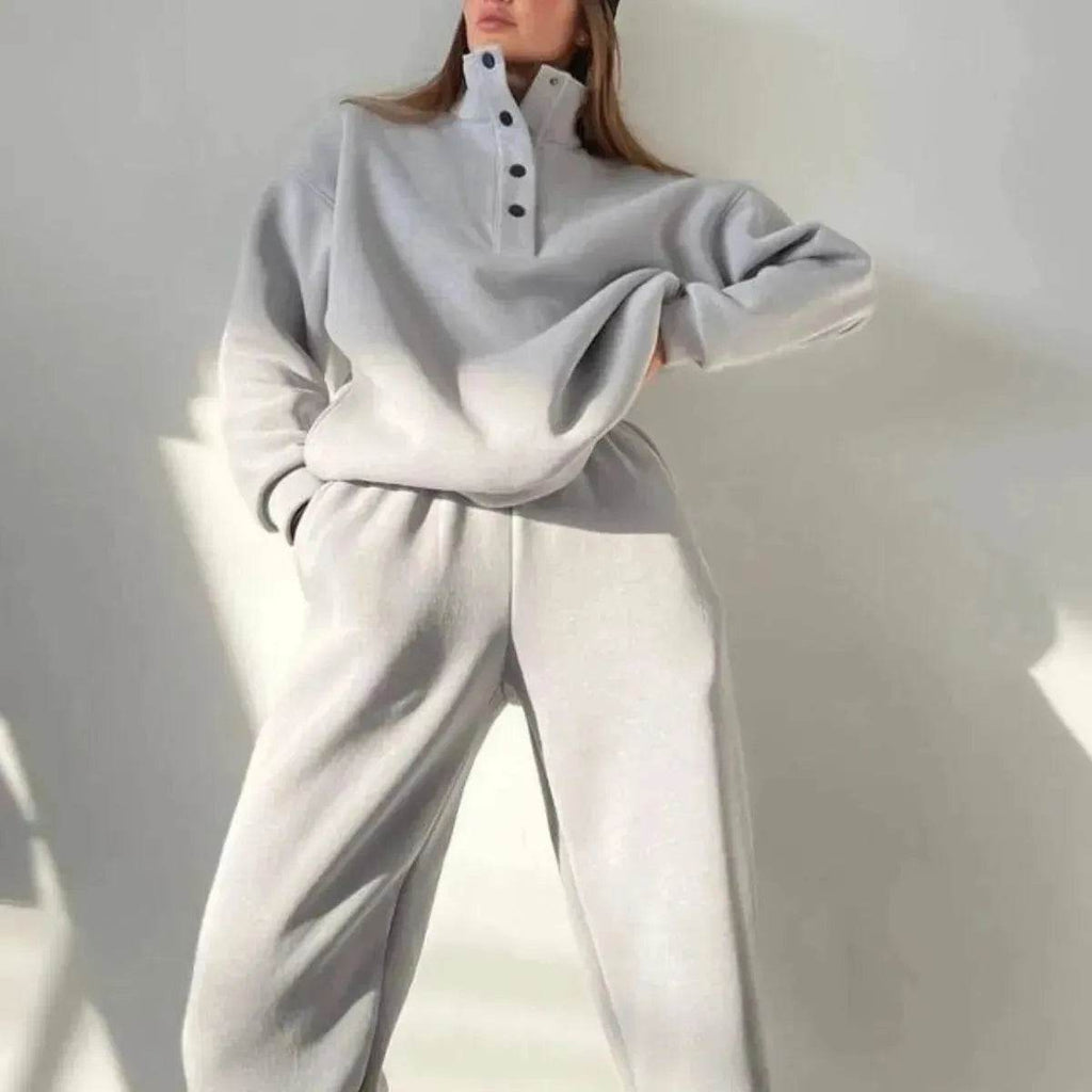 Oversized Solid Casual Pullovers Long Pant Set Warm Hoodie New Tracksuit Suit Fashion Pant Sets Sets For Women 2 Pieces joggers for women