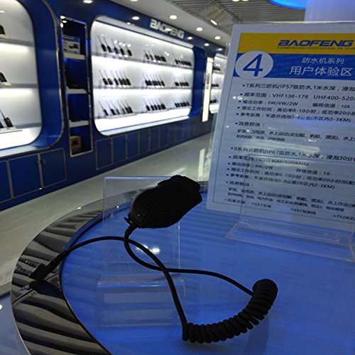 Baofeng dual ptt speaker microphone for uv-82/uv-82hp/uv-82l/uv-8d/gt-5 two-way radio