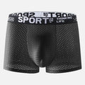Men's Underwear Mid Waist Mesh Ice Silk Mesh SPORT Boxer Brief