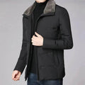 Fur Collar Thick Business Office Work Down Winter Jacket for men