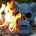 Refractory Materials Fireproof Imitated Human Fire Pit Skulls Gas Log For NG, LP Wood Fireplace, Firepit, Campfire, Halloween Decor, BBQ