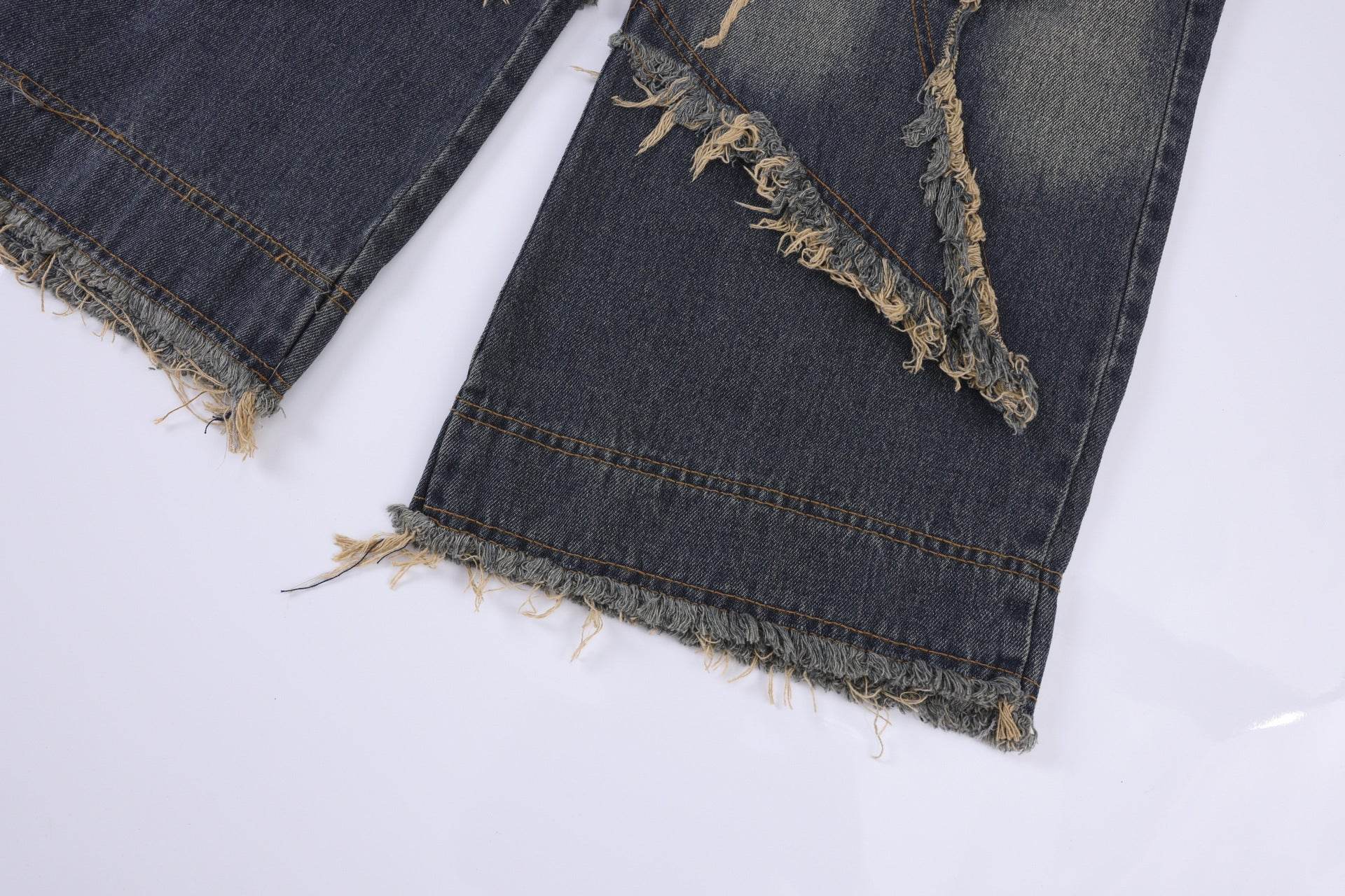 Distressed Denim Pant for women Oversized Streetstyle Patch Cargo Jeans Pant