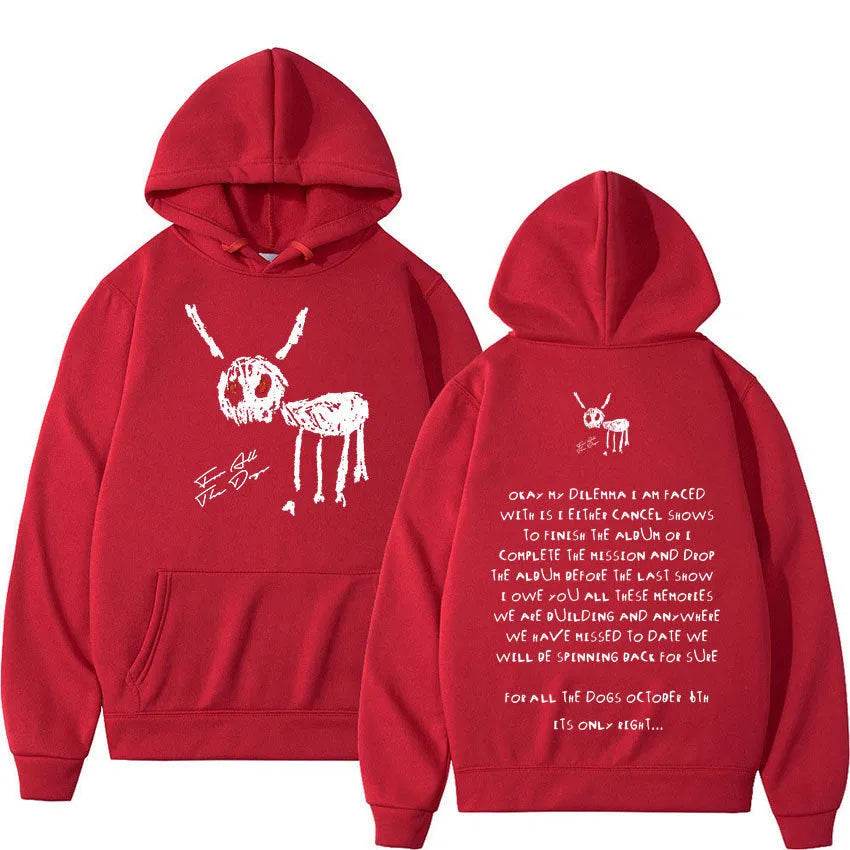 Rapper Drake For All The Dogs Letter Unisex Hoodie Sweatshirt