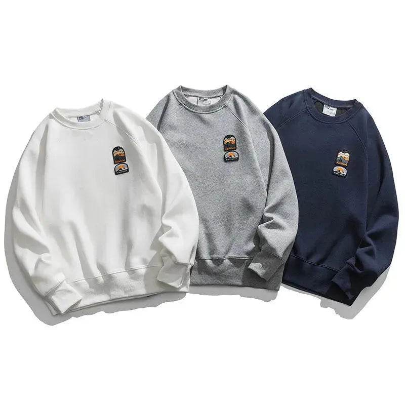 Men's Autumn  Drop-shoulder Sleeve Round neck Oversized Pullover sweatshirts