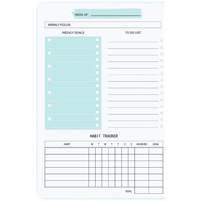 Non Dated Daily Weekly Monthly Planner Agenda Notebook Diary